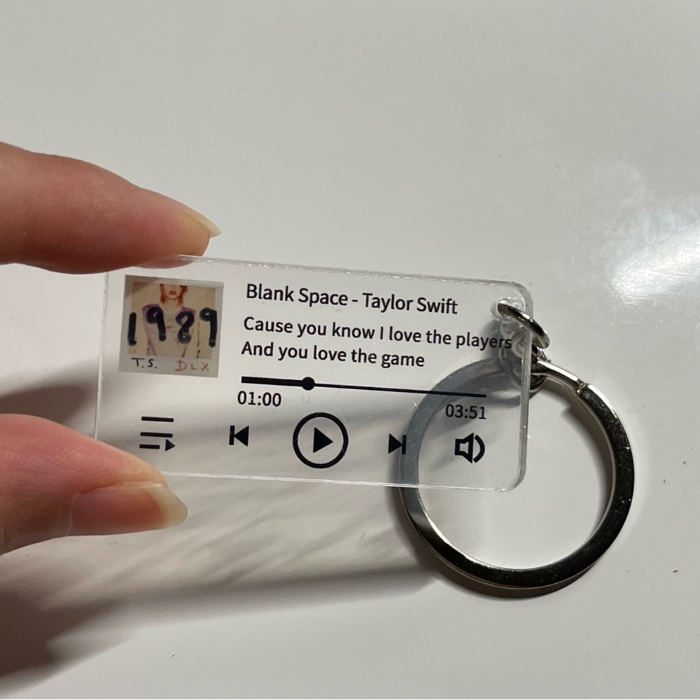 merch | taylor swift blank space keychain